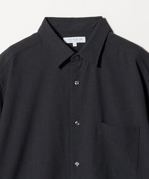 A DAY IN THE LIFE UNITED ARROWS(アデイインザライフユナイテッドアローズ)の「ハウンド トゥース ワッシャーカルゼ リラックス レギュラーカラーシャツ-吸水速乾-<A DAY IN THE LIFE>(シャツ/ブラウス・メンズ・ダークグレー/ネイビー/モカ・L/M/S)」の17枚目の写真