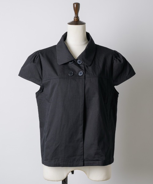 musubore(ムスボレ)の「【 select 】double button puff sleeve blouse / ダブルボタンブラウス(シャツ/ブラウス・レディース・ブラック/ホワイト・FREE)」の13枚目の写真