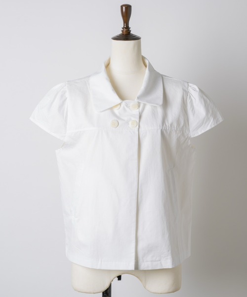 musubore(ムスボレ)の「【 select 】double button puff sleeve blouse / ダブルボタンブラウス(シャツ/ブラウス・レディース・ブラック/ホワイト・FREE)」の14枚目の写真