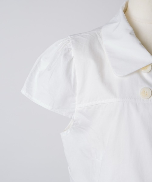 musubore(ムスボレ)の「【 select 】double button puff sleeve blouse / ダブルボタンブラウス(シャツ/ブラウス・レディース・ブラック/ホワイト・FREE)」の16枚目の写真