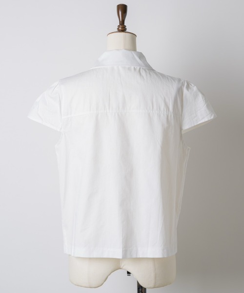 musubore(ムスボレ)の「【 select 】double button puff sleeve blouse / ダブルボタンブラウス(シャツ/ブラウス・レディース・ブラック/ホワイト・FREE)」の9枚目の写真