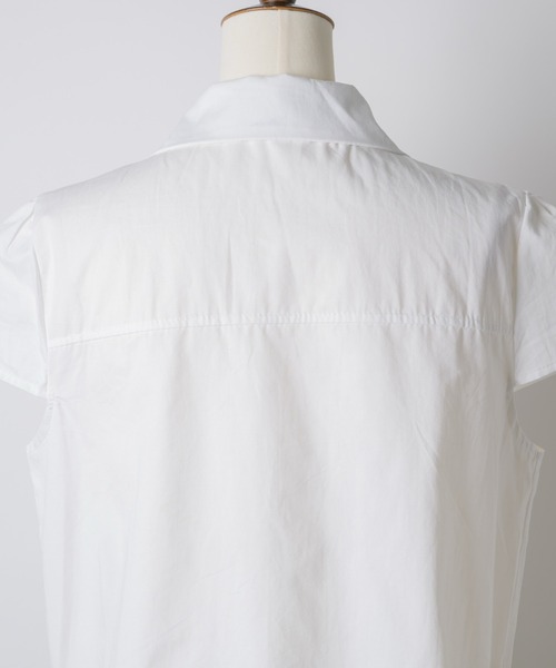musubore(ムスボレ)の「【 select 】double button puff sleeve blouse / ダブルボタンブラウス(シャツ/ブラウス・レディース・ブラック/ホワイト・FREE)」の10枚目の写真