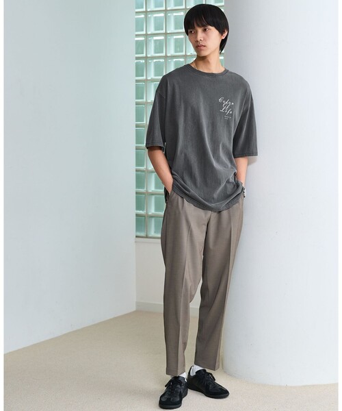 green label relaxing(グリーンレーベルリラクシング)の「ポリエステル ドビー ワイド ユーティリティ イージー パンツ W2 -接触冷感・吸水速乾・ストレッチ-(その他パンツ・メンズ・モカ/ロイヤルブルー/ダークグレー・S/M/L/XL)」の4枚目の写真
