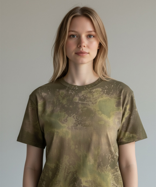 BORN SLIPPY(ボーンスリッピー)の「Addicted Splash Washed Tee (Avocado Lime Burst)(Tシャツ/カットソー・レディース・その他・FREE)」の3枚目の写真