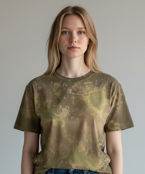 BORN SLIPPY(ボーンスリッピー)の「Addicted Splash Washed Tee (Avocado Lime Burst)(Tシャツ/カットソー・レディース・その他・FREE)」の4枚目の写真