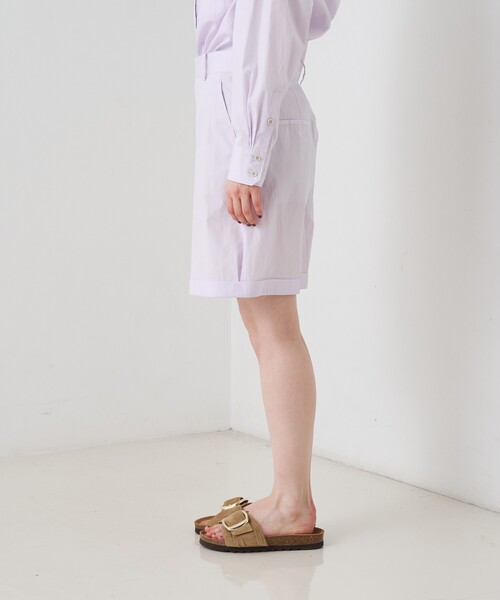 Rouge vif(ルージュヴィフ)の「【セットアップ対応】コットンショートパンツ/ハーフパンツ(その他パンツ・レディース・ブラウン/ラベンダー・38/36)」の16枚目の写真