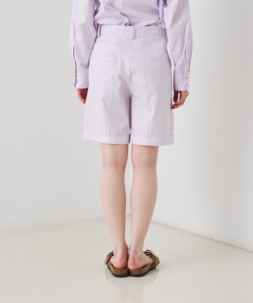 Rouge vif(ルージュヴィフ)の「【セットアップ対応】コットンショートパンツ/ハーフパンツ(その他パンツ・レディース・ブラウン/ラベンダー・38/36)」の15枚目の写真