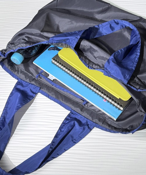 CALIFORNIA OUTFITTERS（カリフォルニア アウトフィッターズ）の「4E64-NK 【Mr. Welldone】ポケットベア ナイロン 巾着 トート バッグ（トートバッグ・レディース・グレー/ターコイズブルー・ONESIZE）」の14枚目の写真