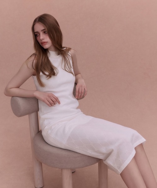 セール】PAPILLON MONOGRAM KNIT DRESS（ワンピース）｜EIMY ISTOIRE