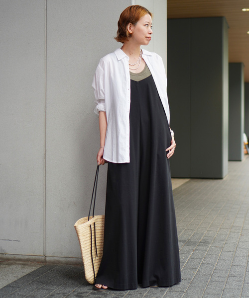 AP STUDIO(エーピーストゥディオ)の「*【XIRENA/キセレナ】COTTON POPLIN SHIRT(シャツ/ブラウス・レディース・ボルドー/ホワイト/ベージュ・FREE)」の15枚目の写真