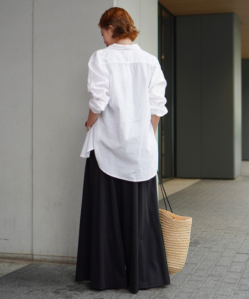 AP STUDIO(エーピーストゥディオ)の「*【XIRENA/キセレナ】COTTON POPLIN SHIRT(シャツ/ブラウス・レディース・ボルドー/ホワイト/ベージュ・FREE)」の17枚目の写真