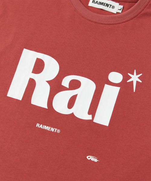 RAIMENT（レイメント）の「エッセンシャル RAI ロゴ ソリッド 半袖Tシャツ_ブリックレッド（Tシャツ/カットソー・メンズ・その他・WS/MEDIUM/LARGE/X-LARGE）」の10枚目の写真