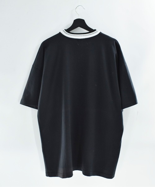 TOMMY HILFIGER（トミーヒルフィガー）の「【USED】90’s TOMMY HILFIGER トリム ロゴTシャツ USA製（Tシャツ/カットソー・メンズ・ブラック・ONE SIZE）」の5枚目の写真
