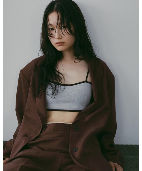 anuke(アンヌーク)の「Cupin Knit Bustier(その他トップス・レディース・ブラウン/ブルー系その他/クリーム/ブラック・FREE)」の5枚目の写真