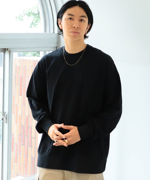 BEAMS T(ビームスティー)の「HEAVYWEIGHT COLLECTIONS / ソリッド ロングスリーブ Tシャツ 16SS(Tシャツ/カットソー・メンズ・ホワイト/ブラック/レッド系その他/ネイビー/シルバー・LARGE/SMALL/MEDIUM/X-LARGE)」の1枚目の写真