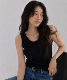 SAYUU｜サユのTシャツ/カットソー（ブラック/黒色系・袖なし）通販