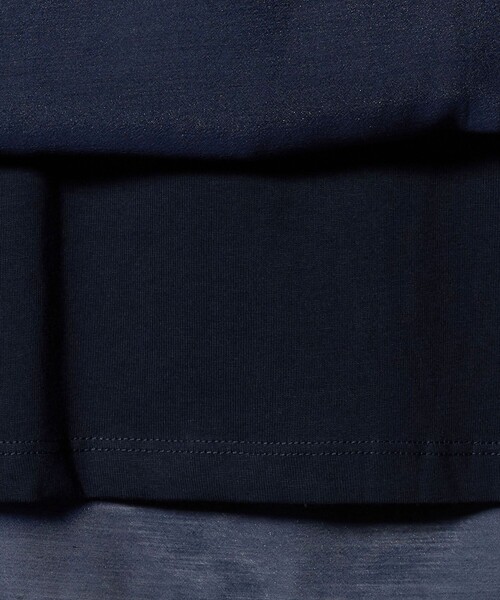 A DAY IN THE LIFE UNITED ARROWS(アデイインザライフユナイテッドアローズ)の「オーガンジー レイヤードカットソー <A DAY IN THE LIFE>(Tシャツ/カットソー・レディース・ライム/ネイビー/ホワイト/ダークグレー・FREE)」の15枚目の写真