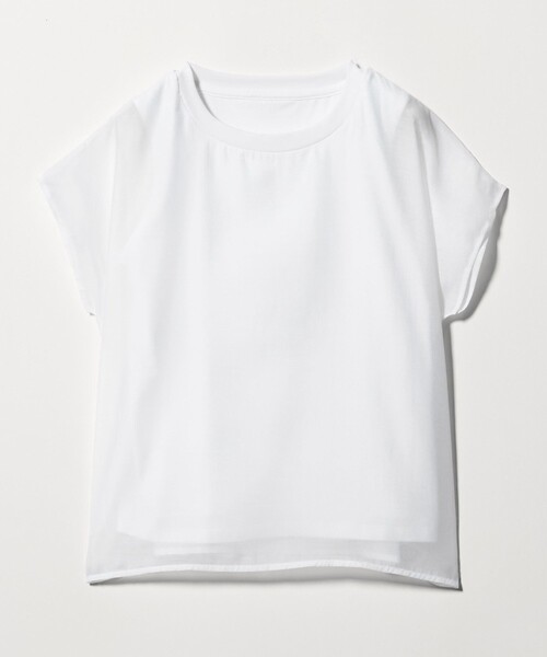 A DAY IN THE LIFE UNITED ARROWS(アデイインザライフユナイテッドアローズ)の「オーガンジー レイヤードカットソー <A DAY IN THE LIFE>(Tシャツ/カットソー・レディース・ライム/ネイビー/ホワイト/ダークグレー・FREE)」の17枚目の写真