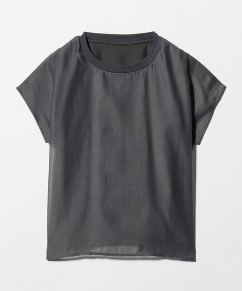 A DAY IN THE LIFE UNITED ARROWS(アデイインザライフユナイテッドアローズ)の「オーガンジー レイヤードカットソー <A DAY IN THE LIFE>(Tシャツ/カットソー・レディース・ライム/ネイビー/ホワイト/ダークグレー・FREE)」の20枚目の写真