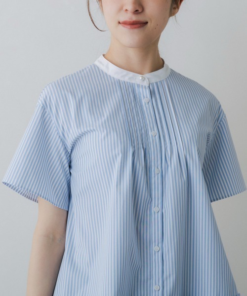 Sono(ソーノ)の「【SONO/ソーノ】ブロッサムフリルヘムブラウス(シャツ/ブラウス・レディース・ライトブルー/ネイビー/ホワイト・F)」の15枚目の写真