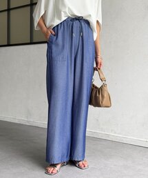 Chez toi | 【楽して美脚】【夏まで涼しく履ける】テンセルデニムパンツ(デニムパンツ)