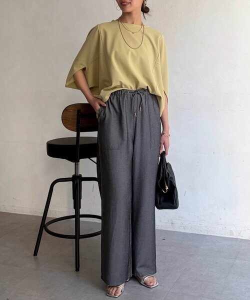 Chez toi(シェトワ)の「【楽して美脚】【夏まで涼しく履ける】テンセルデニムパンツ(デニムパンツ・レディース・ブルー/ブラック/ピンク・FREE)」の14枚目の写真