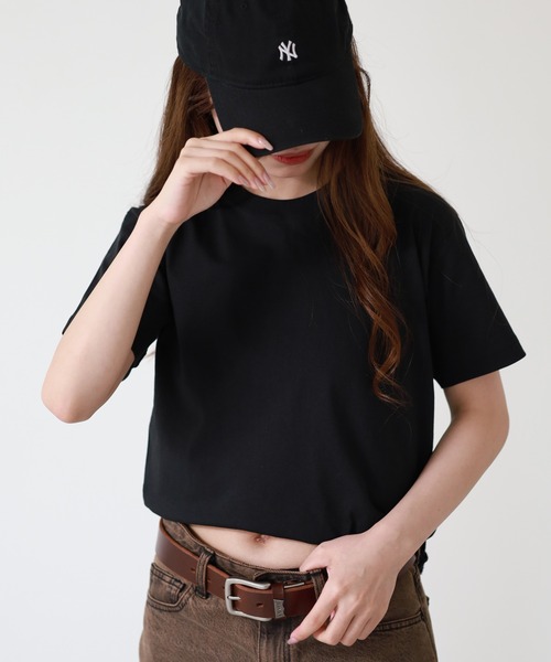 FUNALIVE(ファンアライブ)の「コットン100% 無地Tシャツ 6.2oz 半袖(Tシャツ/カットソー・レディース・ブラック・M)」の3枚目の写真