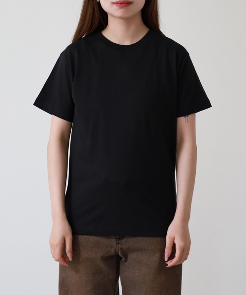 FUNALIVE(ファンアライブ)の「コットン100% 無地Tシャツ 6.2oz 半袖(Tシャツ/カットソー・レディース・ブラック・M)」の9枚目の写真