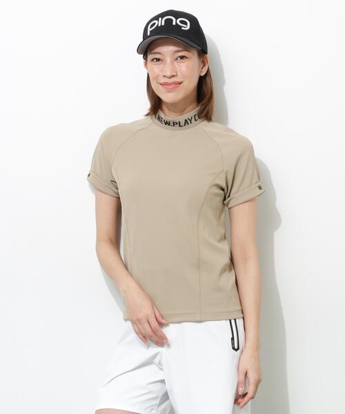 PING APPAREL】スーパーシェルター06半袖ハイネックシャツ ＜GOLD