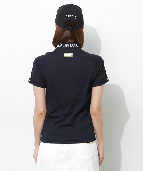 PING(ピン)の「【PING APPAREL】スーパーシェルター06半袖ハイネックシャツ <GOLD> (LADIES)(Tシャツ/カットソー・レディース・ベージュ/ホワイト/ブラック・S/M/LL/L)」の12枚目の写真
