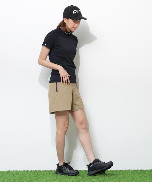 PING(ピン)の「【PING APPAREL】スーパーシェルター06半袖ハイネックシャツ <GOLD> (LADIES)(Tシャツ/カットソー・レディース・ベージュ/ホワイト/ブラック・S/M/LL/L)」の14枚目の写真