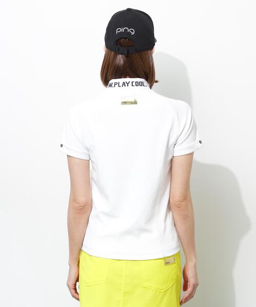 PING(ピン)の「【PING APPAREL】スーパーシェルター06半袖ハイネックシャツ <GOLD> (LADIES)(Tシャツ/カットソー・レディース・ベージュ/ホワイト/ブラック・S/M/LL/L)」の18枚目の写真