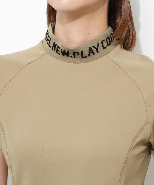 PING(ピン)の「【PING APPAREL】スーパーシェルター06半袖ハイネックシャツ <GOLD> (LADIES)(Tシャツ/カットソー・レディース・ベージュ/ホワイト/ブラック・S/M/LL/L)」の5枚目の写真