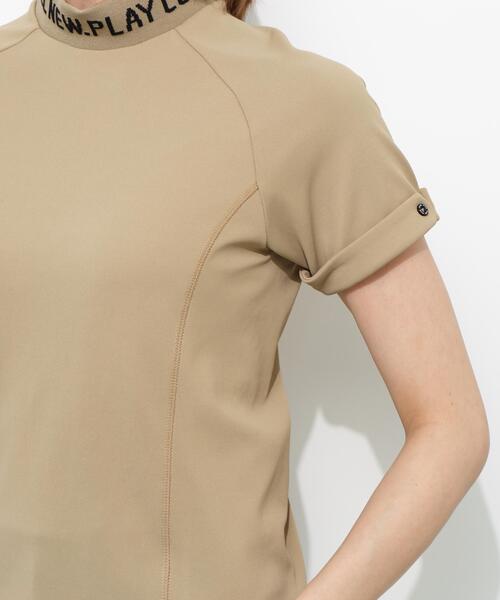 PING(ピン)の「【PING APPAREL】スーパーシェルター06半袖ハイネックシャツ <GOLD> (LADIES)(Tシャツ/カットソー・レディース・ベージュ/ホワイト/ブラック・S/M/LL/L)」の6枚目の写真