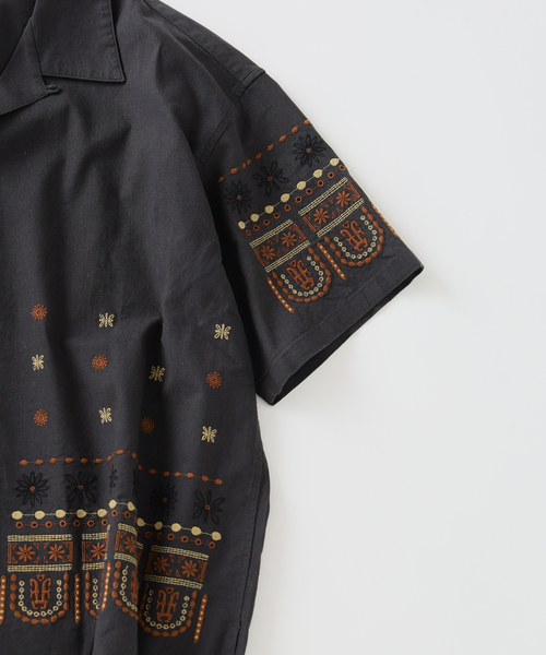 JOURNAL STANDARD relume(ジャーナルスタンダード レリューム)の「アメリカン バンダナ 刺繍 オープンカラー 半袖シャツ(シャツ/ブラウス・メンズ・ホワイト系その他/ブラック系その他/ベージュ系その他・MEDIUM/LARGE)」の18枚目の写真