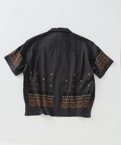 JOURNAL STANDARD relume(ジャーナルスタンダード レリューム)の「アメリカン バンダナ 刺繍 オープンカラー 半袖シャツ(シャツ/ブラウス・メンズ・ホワイト系その他/ブラック系その他/ベージュ系その他・MEDIUM/LARGE)」の20枚目の写真