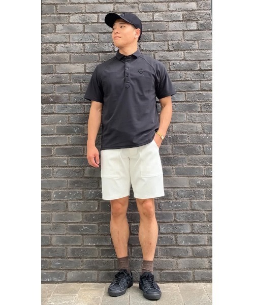 BRIEFING(ブリーフィング)の「【BRIEFING GOLF/ブリーフィングゴルフ】MEN’S DRY PILE WC SHIRT RF(Tシャツ/カットソー・メンズ・ブラック/ホワイト/グレー・L/M)」の1枚目の写真