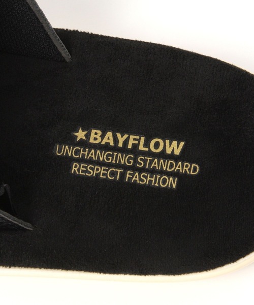 BAYFLOW(ベイフロー)の「フェイクスエードスリッパサンダル(サンダル・メンズ・キャメル/ブラック・SMALL/MEDIUM)」の12枚目の写真
