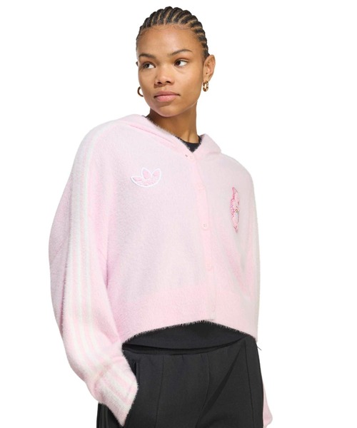 adidas（アディダス）の「adidas CARE BEARS CARDIGAN WITH A HOOD / アディダス ケアベア カーディガン ウィズ フード（カーディガン/ボレロ・レディース・ピンク・M/L/S）」の10枚目の写真