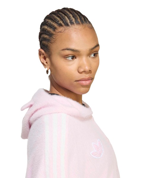 adidas（アディダス）の「adidas CARE BEARS CARDIGAN WITH A HOOD / アディダス ケアベア カーディガン ウィズ フード（カーディガン/ボレロ・レディース・ピンク・M/L/S）」の9枚目の写真