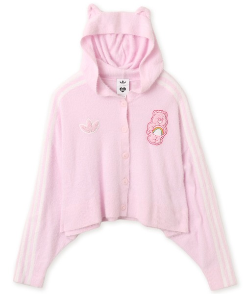 adidas（アディダス）の「adidas CARE BEARS CARDIGAN WITH A HOOD / アディダス ケアベア カーディガン ウィズ フード（カーディガン/ボレロ・レディース・ピンク・M/L/S）」の7枚目の写真