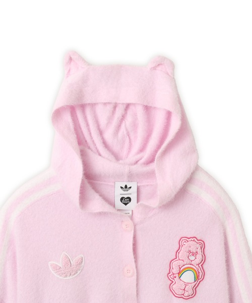 adidas（アディダス）の「adidas CARE BEARS CARDIGAN WITH A HOOD / アディダス ケアベア カーディガン ウィズ フード（カーディガン/ボレロ・レディース・ピンク・M/L/S）」の8枚目の写真