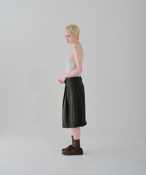 lit(リット)の「Double Tuck Half Pants(その他パンツ・レディース・チャコールグレー・FREE)」の14枚目の写真
