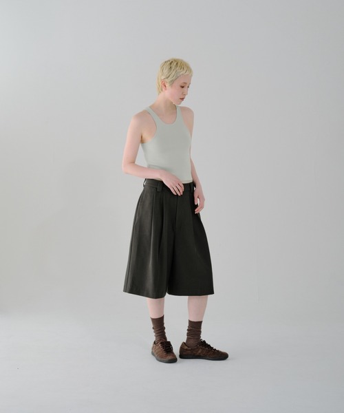 lit(リット)の「Double Tuck Half Pants(その他パンツ・レディース・チャコールグレー・FREE)」の12枚目の写真