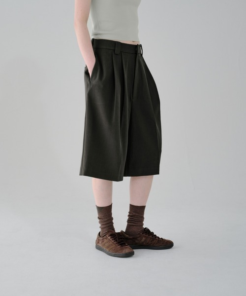 lit(リット)の「Double Tuck Half Pants(その他パンツ・レディース・チャコールグレー・FREE)」の10枚目の写真