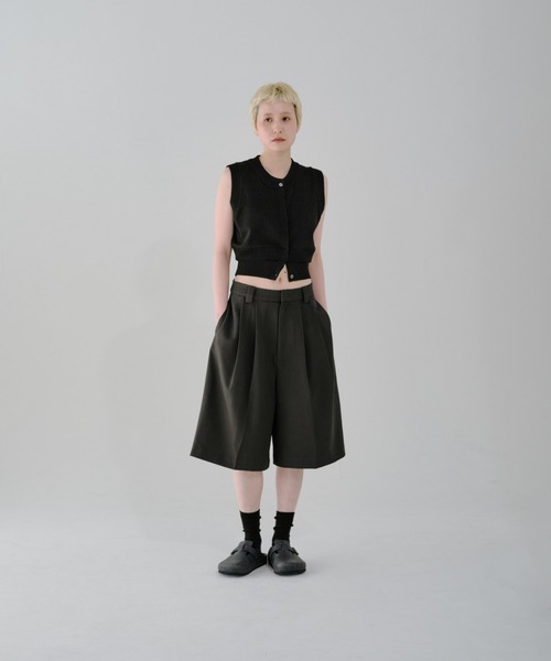 lit(リット)の「Double Tuck Half Pants(その他パンツ・レディース・チャコールグレー・FREE)」の15枚目の写真