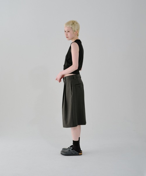 lit(リット)の「Double Tuck Half Pants(その他パンツ・レディース・チャコールグレー・FREE)」の16枚目の写真