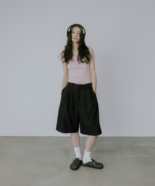 lit(リット)の「Double Tuck Half Pants(その他パンツ・レディース・チャコールグレー・FREE)」の18枚目の写真