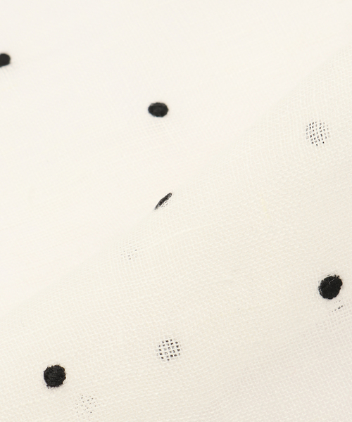 Spick & Span（スピックアンドスパン）の「CITRUS / シトラス 別注 TRIANGLE SCARF（バンダナ/スカーフ・レディース・ホワイト/ブラック・FREE）」の6枚目の写真