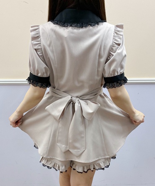 Secret Honey(シークレットハニー)の「ハートパッチワークセットアップ(セットアップ・レディース・ピンク/ブラック・MEDIUM)」の4枚目の写真